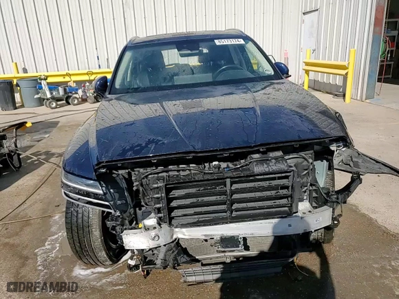 2021 Genesis GV80 with VIN KMUHB4SB8MU054029, listed as a Copart auction lot 85173174 with 0 mi miles and Salvage Title. Bid and sale history available at carsss.com. Image 15.