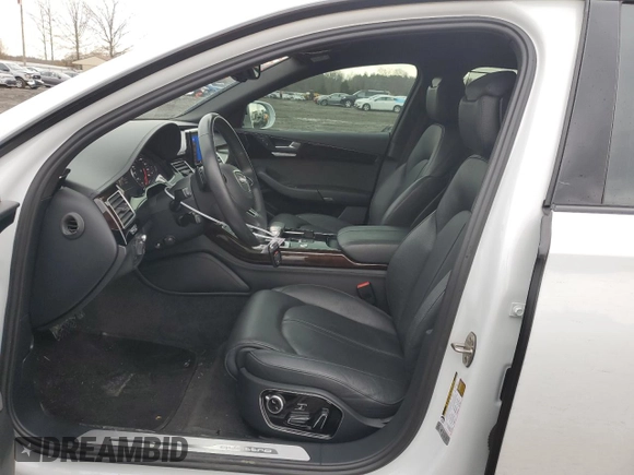 2018 Audi A8 with VIN WAU44AFD9JN000764, listed as a Copart auction lot 43721224 with 58,686 mi miles and . Bid and sale history available at DreamBid. Image 7.