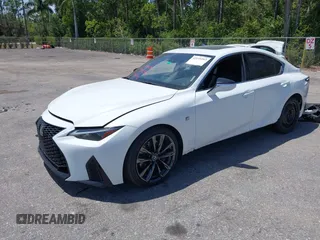 2021 Lexus IS 350 F Sport z VIN JTHGZ1B20M5043799, wystawiony jako IAAI lot #42155263 z przebiegiem 71 587 mil mil oraz . Historia ofert i sprzedaży dostępna na DreamBid. Obrazek 2.