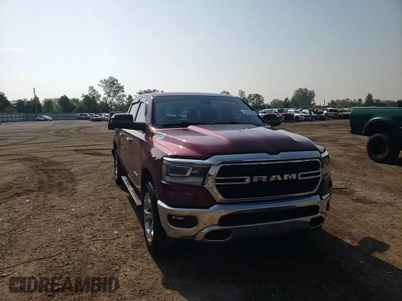 2019 Ram 1500 Big Horn z VIN 1C6SRFFT8KN614181, wystawiony jako Copart lot #59355085 z przebiegiem 125 995 mil mil oraz Szkoda całkowita • Salvage title. Historia ofert i sprzedaży dostępna na DreamBid. Obrazek 13.
