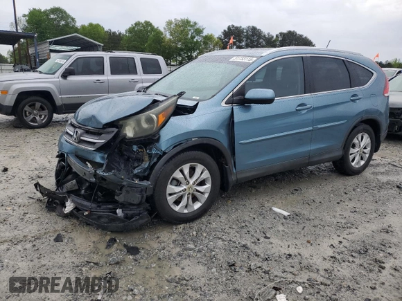 2013 Honda CR-V EX-L with VIN 5J6RM3H74DL042149, listed as a Copart auction lot 51733115 with 197,198 mi miles and Salvage Title. Bid and sale history available at DreamBid. Image 1.