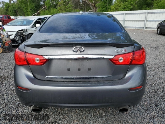 2016 Infiniti Q50 3.0t Red Sport 400 with VIN JN1FV7AP7GM421302, listed as a Copart auction lot 51716195 with 92,137 mi miles and Salvage Title. Bid and sale history available at carsss.com. Image 6.