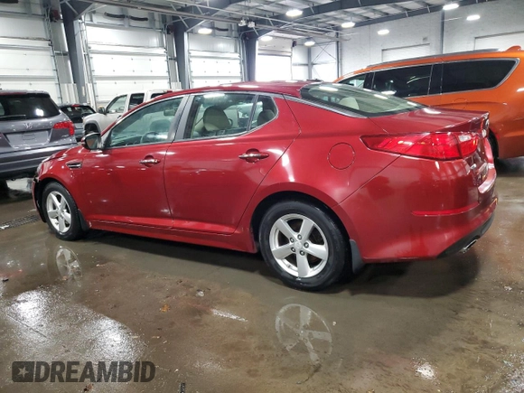 2014 Kia Optima LX with VIN 5XXGM4A79EG346141, listed as a Copart auction lot 83772764 with 69,436 mi miles and Salvage Title. Bid and sale history available at carsss.com. Image 2.