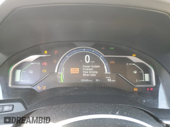 2018 Honda Clarity Plug-In Hybrid Touring with VIN JHMZC5F33JC007763, listed as a Copart auction lot 74974144 with 109,440 mi miles and Salvage Title. Bid and sale history available at carsss.com. Image 9.