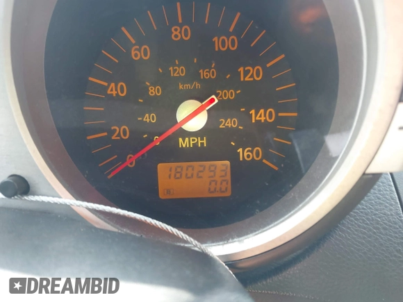 2004 Nissan 350Z Touring with VIN JN1AZ36A44T015510, listed as a IAAI auction lot 41959294 with 180,293 mi miles. Bid and sale history available at carsss.com. Image 7.