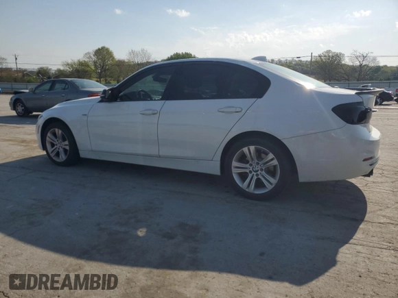 2016 BMW 3 Series 328i with VIN WBA8E9G54GNT44077, listed as a Copart auction lot 52255465 with 127,496 mi miles and Salvage Title. Bid and sale history available at carsss.com. Image 2.