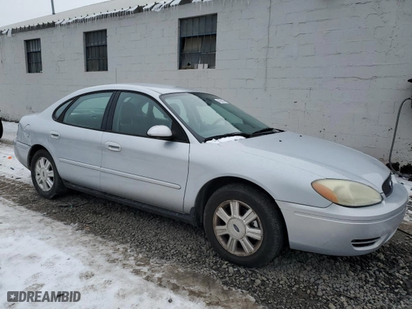 2007 Ford Taurus SEL with VIN 1FAFP56U97A147893, listed as a Copart auction lot 43352245 with 147,263 mi miles and Salvage Title. Bid and sale history available at carsss.com. Image 4.