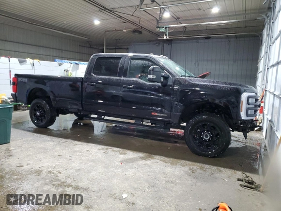 2024 Ford F-350 XL with VIN 1FT8W3BM4RED63470, listed as a Copart auction lot 44935085 with 12,801 mi miles and Salvage Title. Bid and sale history available at DreamBid. Image 4.
