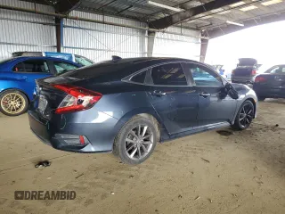 2020 Honda Civic Sedan EX-L with VIN 19XFC1F75LE212674, listed as a Copart auction lot 50965015 with 57,789 mi miles and Salvage Title. Bid and sale history available at carsss.com. Image 3.