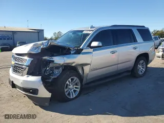 2017 Chevrolet Tahoe LS with VIN 1GNSCAKC0HR348005, listed as a Copart auction lot 80454294 with 158,999 mi miles and Salvage Title. Bid and sale history available at carsss.com. Image 1.