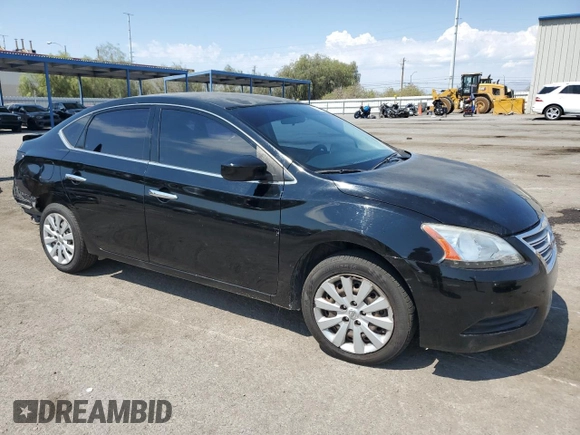 2014 Nissan Sentra S with VIN 3N1AB7AP0EY277489, listed as a Copart auction lot 63911854 with 110,650 mi miles and Salvage Title. Bid and sale history available at DreamBid. Image 4.