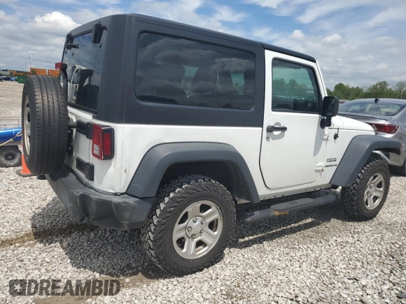 2017 Jeep Wrangler Sport z VIN 1C4AJWAG9HL695203, wystawiony jako Copart lot #56165835 z przebiegiem 106 367 mil mil oraz Szkoda całkowita • Salvage title. Historia ofert i sprzedaży dostępna na DreamBid. Obrazek 3.