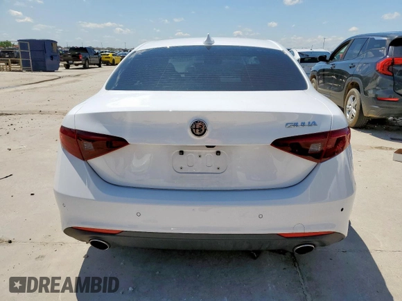 2017 Alfa Romeo Giulia with VIN ZARFAEBN2H7557756, listed as a Copart auction lot 54212925 with 62,842 mi miles and Clean title. Bid and sale history available at DreamBid. Image 6.