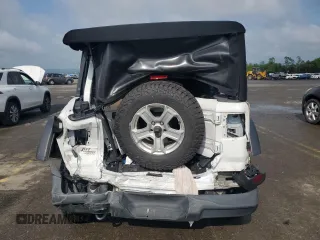 2021 Jeep Wrangler Unlimited Sport S with VIN 1C4HJXDG9MW504842, listed as a Copart auction lot 58566925 with 78,358 mi miles and Salvage title. Bid and sale history available at DreamBid. Image 6.