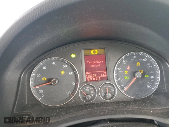 2007 Volkswagen Eos 2.0T with VIN WVWDA71FX7V044241, listed as a Copart auction lot 71100934 with 155,308 mi miles and Salvage Title. Bid and sale history available at DreamBid. Image 9.