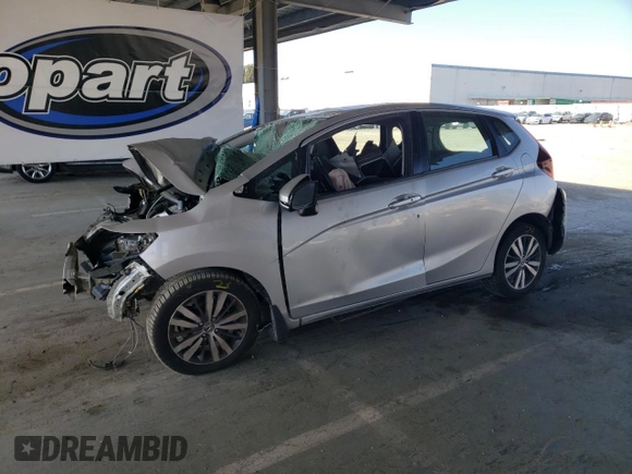 2015 Honda Fit EX-L with VIN 3HGGK5H86FM730616, listed as a Copart auction lot 55829815 with Not provided miles and Salvage title. Bid and sale history available at DreamBid. Image 1.