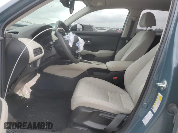 2023 Honda HR-V LX with VIN 3CZRZ1H34PM705094, listed as a Copart auction lot 55854825 with 26,607 mi miles and Salvage title. Bid and sale history available at DreamBid. Image 7.
