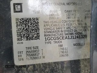2018 Chevrolet Colorado 2WD LT with VIN 1GCGSCEA1J1241329, listed as a Copart auction lot 49176725 with Not Provided miles and Salvage Title. Bid and sale history available at DreamBid. Image 14.
