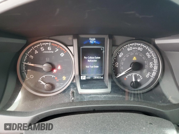 2021 Toyota Tacoma SR with VIN 3TMCZ5AN1MM426566, listed as a Copart auction lot 59613315 with 28,903 mi miles and Salvage title. Bid and sale history available at DreamBid. Image 9.