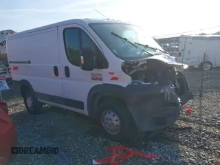 2017 Ram ProMaster Cargo with VIN 3C6TRVNGXHE509898, listed as a IAAI auction lot 40422460 with 191,912 mi miles. Bid and sale history available at carsss.com. Image 1.