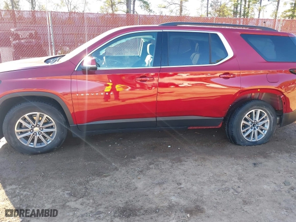 2023 Chevrolet Traverse LT Cloth with VIN 1GNERGKW1PJ145114, listed as a IAAI auction lot 41162092 with 49,563 mi miles. Bid and sale history available at carsss.com. Image 14.