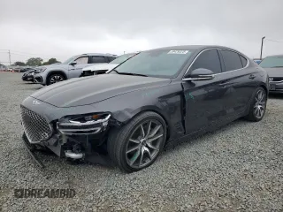 2023 Genesis G70 2.0T with VIN KMTG34TA7PU125812, listed as a Copart auction lot 58429325 with 32,317 mi miles and Salvage title. Bid and sale history available at DreamBid. Image 1.