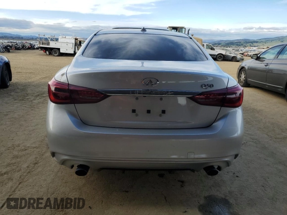 2020 Infiniti Q50 3.0t LUXE with VIN JN1EV7AP9LM208230, listed as a Copart auction lot 47831295 with 79,459 mi miles and Salvage Title. Bid and sale history available at carsss.com. Image 6.