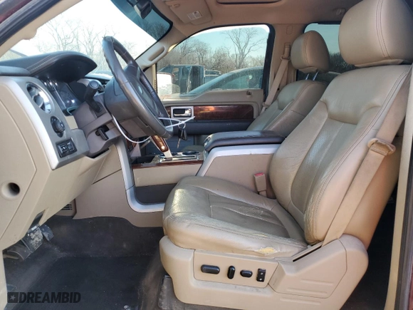 2010 Ford F-150 XL with VIN 1FTFW1EV3AKE23874, listed as a Copart auction lot 47527335 with 217,763 mi miles and Salvage Title. Bid and sale history available at carsss.com. Image 7.
