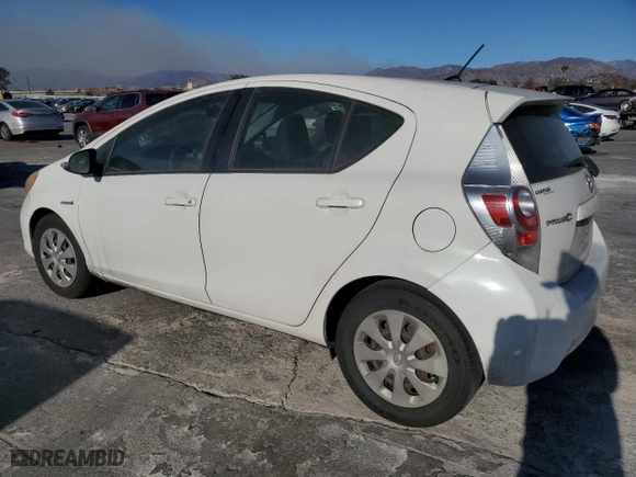 2013 Toyota Prius c One with VIN JTDKDTB34D1542840, listed as a Copart auction lot 87762425 with 0 mi miles and Clean Title. Bid and sale history available at carsss.com. Image 2.