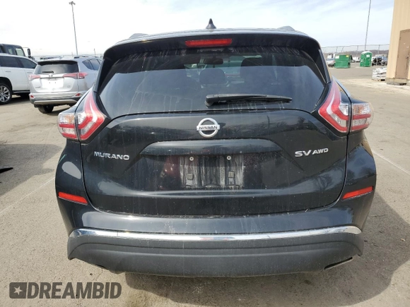 2018 Nissan Murano SL with VIN 5N1AZ2MH1JN141407, listed as a Copart auction lot 49082455 with 92,050 mi miles and Salvage Title. Bid and sale history available at DreamBid. Image 6.
