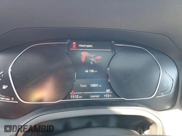 2022 BMW 2 Series 230i with VIN 3MW23CM01N8C59134, listed as a Copart auction lot 70217694 with 10,891 mi miles and Salvage Title. Bid and sale history available at carsss.com. Image 9.
