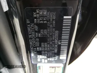 2024 Kia EV6 Wind with VIN KNDC34LA9R5211939, listed as a Copart auction lot 75668494 with 5,758 mi miles and Salvage Title. Bid and sale history available at carsss.com. Image 14.