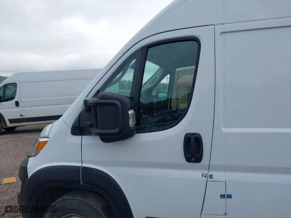 2023 Ram ProMaster Cargo Van with VIN 3C6LRVDG8PE593865, listed as a IAAI auction lot 42087540 with 49,772 mi miles. Bid and sale history available at carsss.com. Image 14.