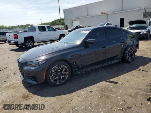 2023 BMW 4 Series M440i xDrive with VIN WBA13AW00PFN31650, listed as a Copart auction lot 66478095 with 18,094 mi miles and Salvage title. Bid and sale history available at DreamBid. Image 1.