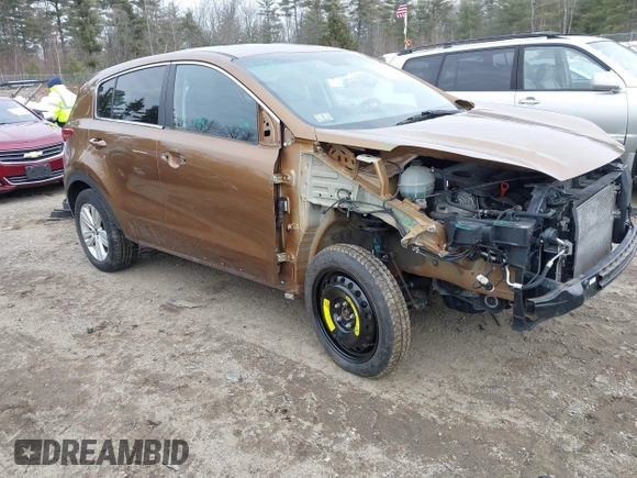 2017 Kia Sportage LX with VIN KNDPMCAC6H7042379, listed as a IAAI auction lot 41661505 with 113,370 mi miles and . Bid and sale history available at carsss.com. Image 1.