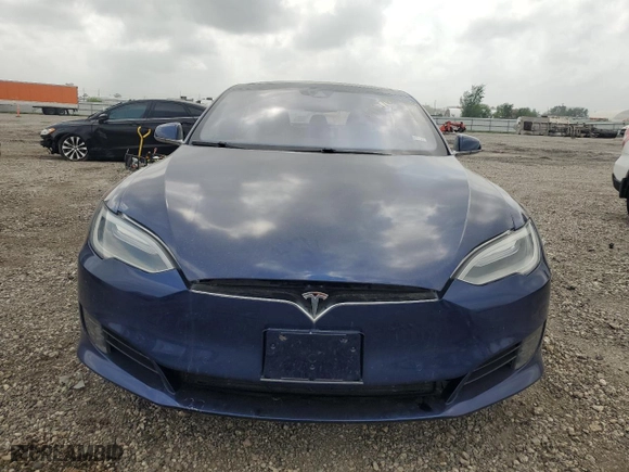 2016 Tesla Model S 90D with VIN 5YJSA1E25GF158223, listed as a Copart auction lot 47727765 with 43,812 mi miles and Salvage Title. Bid and sale history available at carsss.com. Image 5.