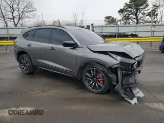 2022 Acura MDX Type S w/Advance Package with VIN 5J8YD8H85NL003306, listed as a Copart auction lot 52818675 with 60,164 mi miles and Salvage Title. Bid and sale history available at carsss.com. Image 4.