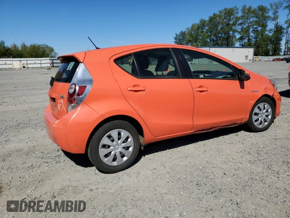 2012 Toyota Prius One with VIN JTDKDTB37C1022680, listed as a Copart auction lot 55251005 with 107,577 mi miles and Clean Title. Bid and sale history available at carsss.com. Image 3.