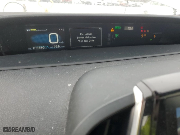 2019 Toyota Prius LE with VIN JTDL9RFU6K3004069, listed as a Copart auction lot 89256535 with 109,480 mi miles and Salvage Title. Bid and sale history available at carsss.com. Image 9.