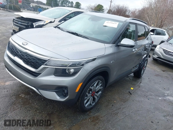 2021 Kia Seltos S with VIN KNDEUCA21M7087996, listed as a IAAI auction lot 41582039 with 59,644 mi miles. Bid and sale history available at carsss.com. Image 21.