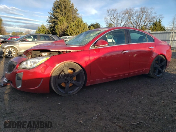 2014 Buick Regal GS with VIN 2G4GU5GX1E9194422, listed as a Copart auction lot 86782214 with 114,726 mi miles and Salvage Title. Bid and sale history available at DreamBid. Image 1.