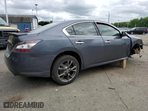 2012 Nissan Maxima S with VIN 1N4AA5AP1CC801376, listed as a Copart auction lot 58637005 with 161,051 mi miles and Salvage title. Bid and sale history available at DreamBid. Image 3.