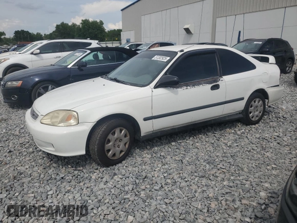 1999 Honda Civic DX with VIN 1HGEJ6223XL076584, listed as a Copart auction lot 51202925 with 282,306 mi miles and Salvage Title. Bid and sale history available at DreamBid. Image 1.