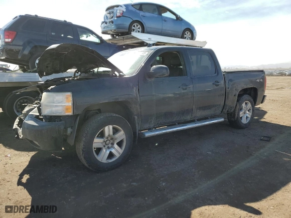 2007 Chevrolet Silverado 1500 LTZ with VIN 3GCEK13M77G548071, listed as a Copart auction lot 47145505 with 151,400 mi miles and Salvage Title. Bid and sale history available at carsss.com. Image 1.