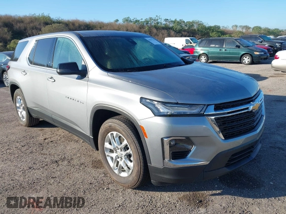 2023 Chevrolet Traverse LS with VIN 1GNERFKW9PJ230373, listed as a IAAI auction lot 40983290 with Not provided miles and . Bid and sale history available at DreamBid. Image 1.