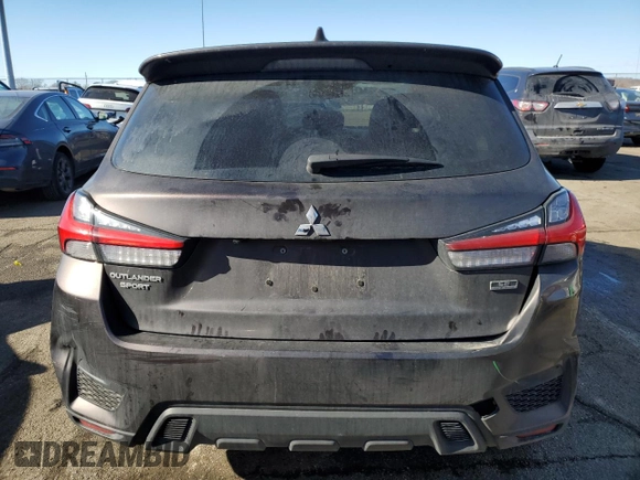 2022 Mitsubishi Outlander SE with VIN JA4APVAU2NU007556, listed as a Copart auction lot 88945175 with 108,511 mi miles and Salvage title. Bid and sale history available at DreamBid. Image 6.