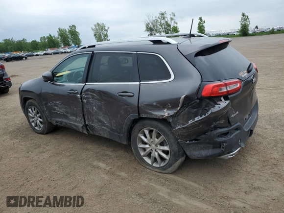 2018 Jeep Cherokee Limited with VIN 1C4PJMDX2JD535187, listed as a Copart auction lot 61587885 with 142,982 mi miles and Salvage title. Bid and sale history available at DreamBid. Image 2.