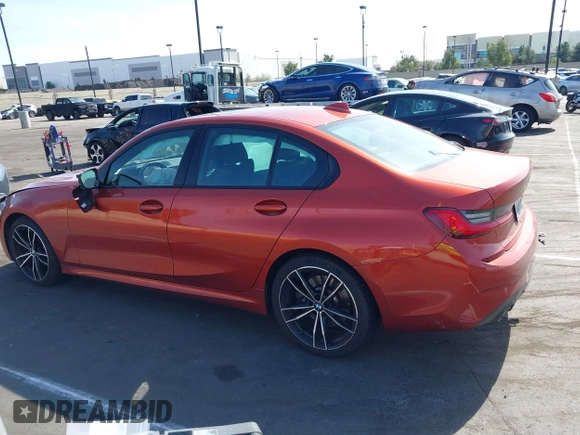 2021 BMW 3 Series 330i with VIN 3MW5R1J02M8B52337, listed as a IAAI auction lot 41610136 with 1 mi miles. Bid and sale history available at carsss.com. Image 15.