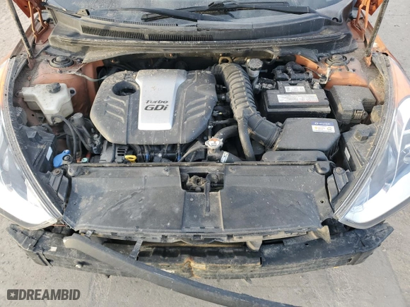 2016 Hyundai Veloster Turbo with VIN KMHTC6AE2GU285512, listed as a Copart auction lot 48578075 with 0 mi miles and Non Repairable. Bid and sale history available at carsss.com. Image 11.