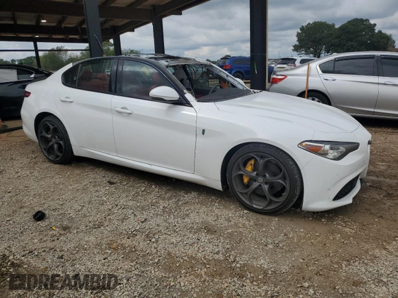 2019 Alfa Romeo Giulia Ti Sport with VIN ZARFAMBN3K7615486, listed as a Copart auction lot 73478434 with 71,128 mi miles and Salvage Title. Bid and sale history available at carsss.com. Image 4.